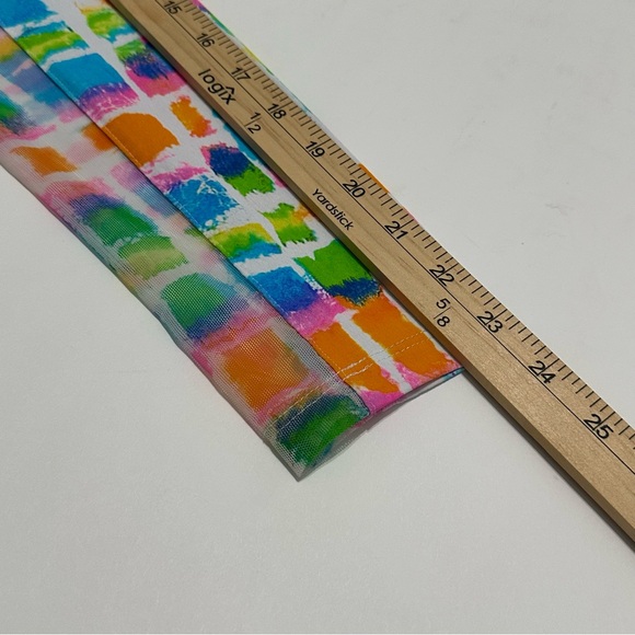 IBKÜL Women Long Sleeve Quarter Zip Top Abstract Outdoor Golf Pickleball Size M - Picture 8 of 8